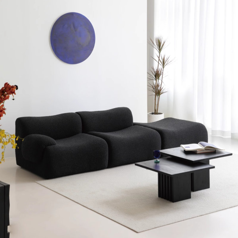 Modern, Simple and Creative Black Sofa