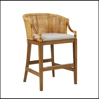 Handcrafted Rattan Counter Stool 25\