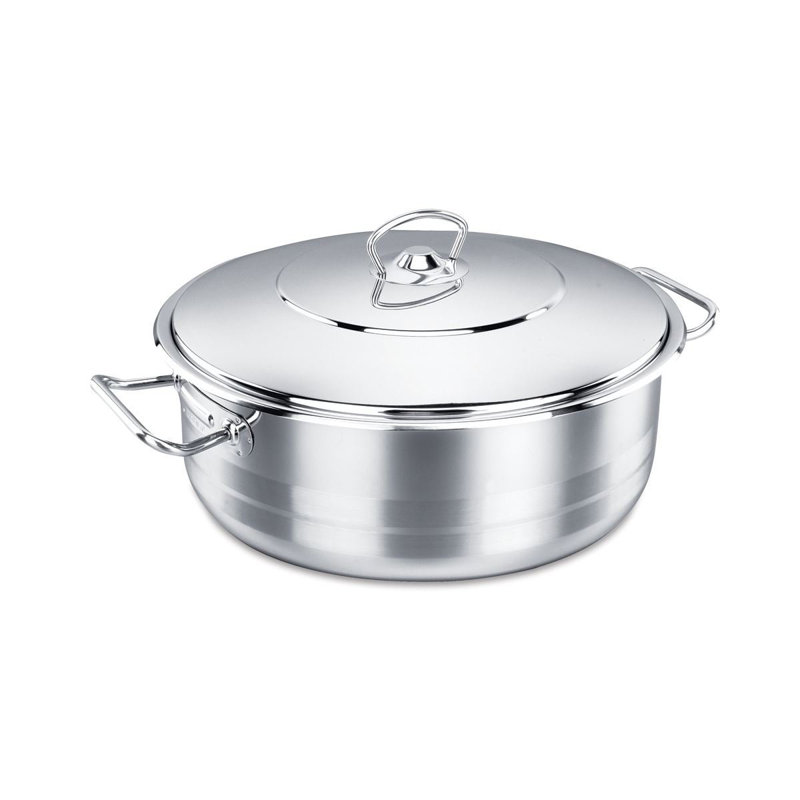 Cocotte en acier inoxydable avec couvercle Korkmaz, 4 pintes