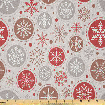Alenda Snowflake Print Multi-Purpose Fabric