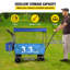 Très grand chariot de jardin pliable avec auvent amovible: chariot utilitaire multifonctionnel pour toutes les occasions