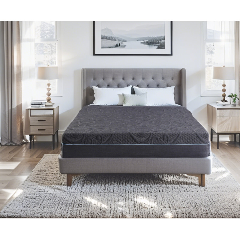 Bed Mattress Gel-Infused Memory Foam Hybrid Mattress In A Box, Queen