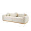 Ensemble de canapés modernes 90,94 po, 3 coussins décoratifs ronds pour le coin-détente du cinéma maison-634772116