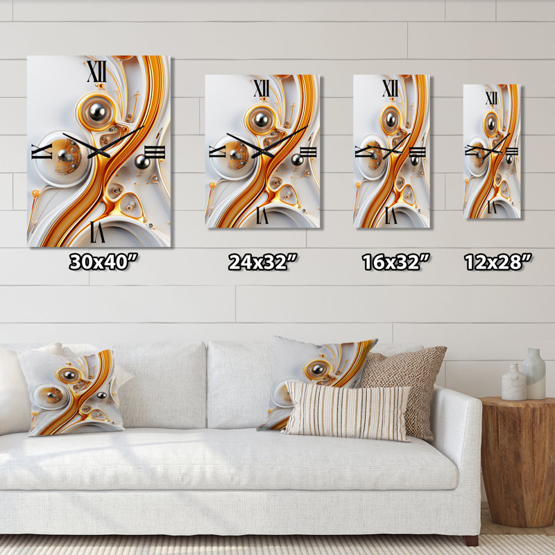 Horloge murale moderne Sublime, H 32 po x l 16 po x P 1 po