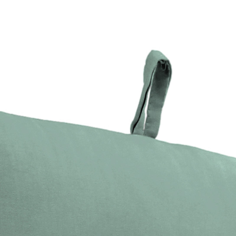 22" x 44" Outdoor Chair Cushion with Ties and Loop, Canvas Spa
