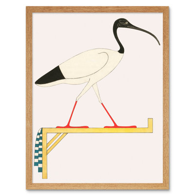 Sacred Ibis Bird Thoth Egyptian Vintage - Print