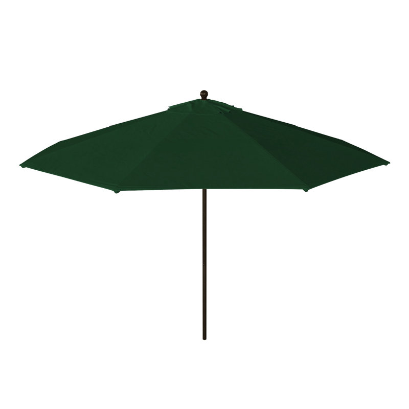 Parasol de patio blanc mat 11 pi., Vert