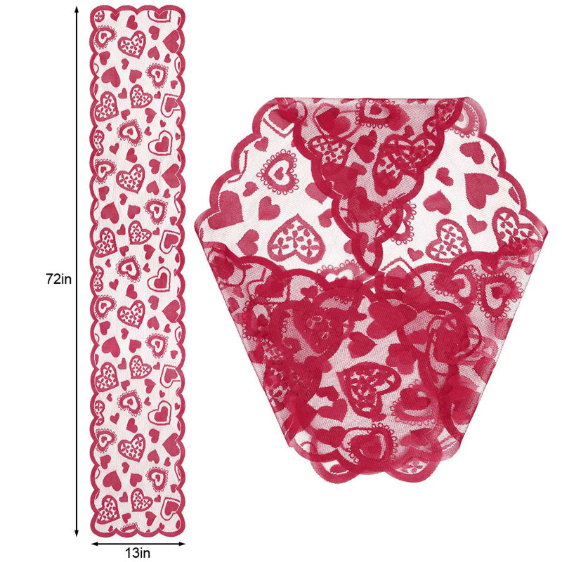 Ossana Rectangular Geometric Wedding Polyester Table Runner