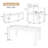 Keaton  6-Piece Rustic Patio Dining Set with Acacia Wood Table and Weather-Resistant Cushions-124955578
