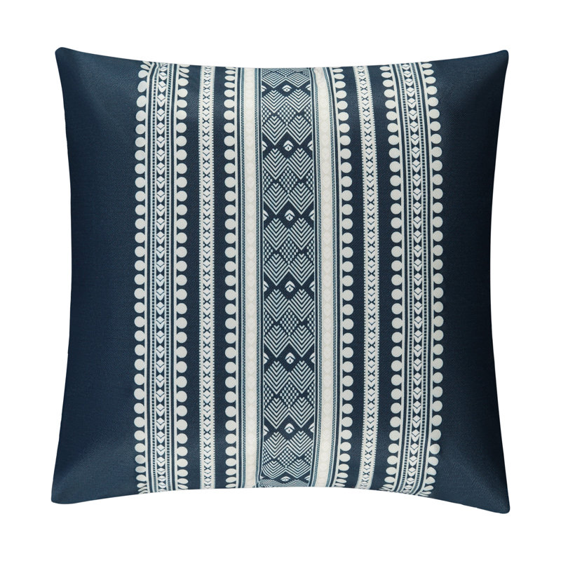 Housse de coussin Barani, Bleu marine, 20 po x 20 po