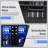 Multifunctional Bar Cabinet, Coffee Bar Cabinet With Led Light Strip, Microwave Cabinet With Glass Doors, Modern Kitchen Storage Organizer, For Living Room, Kitchen, And Dining Room