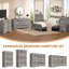 Commode 10 tiroirs pour chambre à coucher, meuble télé, rangement et rangement, gris poussiéreux-1823870167