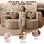 Canapé-lit en forme de cœur, canapé-lit convertible en forme de cœur, sans éponge avec coussins-1938062726