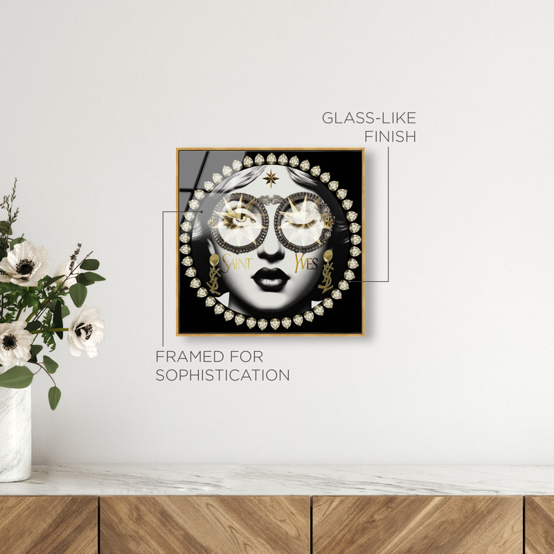 Dazzling Rockette Canvas Fashion Print by Oliver Gal, 31"H x 31"W, Gold Frame