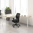 Bush Business Furniture Vista L Shaped Desk With Splayed Metal Legs - Reversible