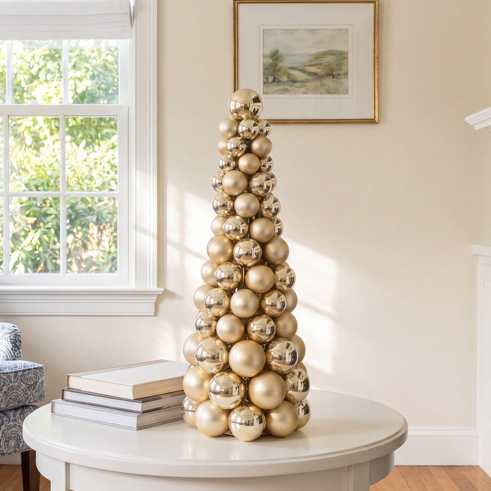 Gold 1.5' Pine Christmas Tree