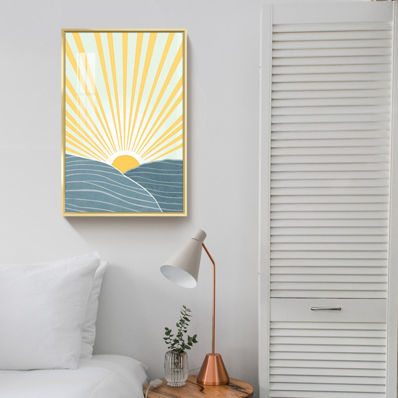 Impression sur toile Boho, L 12 po x H 16 po, Or