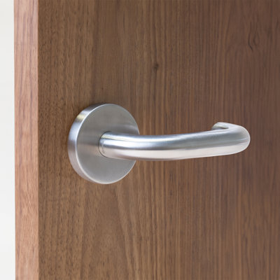 Round Double Dummy Door Lever with Round Rosette