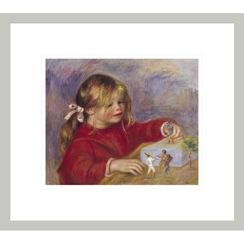 Claude Renoir (né en 1901) au jeu de Pierre-Auguste Renoir, impression giclée encadrée, 13,75 po H x 15,42 po L