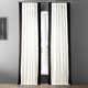 Limone Printed Cotton Curtains for Living Room & Bedroom Curtains for Large Window Single Panel Drape
