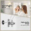Ayyat Ayyash 40x66cm Wall-Mounted LED Mirror Cabinet with 3-Tier Storage