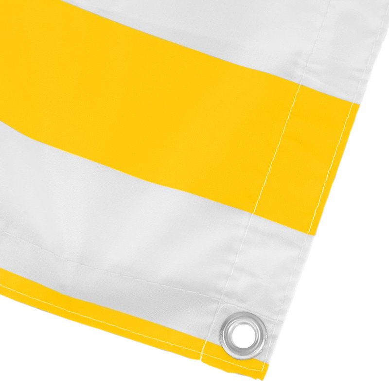 Vidaxl Balcony Screen Outdoor Privacy Screen Fence Patio Screen Oxford Fabric, 600cm W x 110cm D, Yellow/White