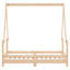 Kids Bed Frame Solid Wood Pine-376840380