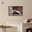 «Graceful Panther Blossoming Store Shadowbox Print», art mural par Art Remedy, cadre noir, 45 x 30-2008995718-2008995716