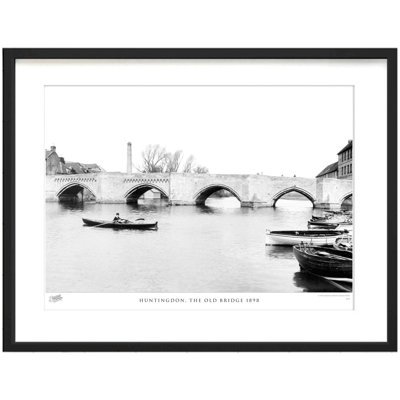 Huntingdon, The Old Bridge 1898 by Francis Frith - Single Picture Frame Print
