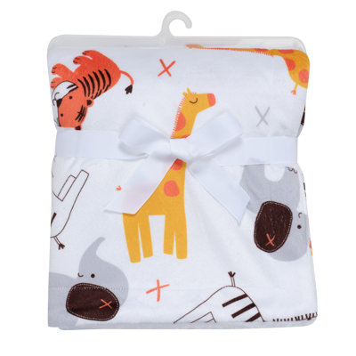 Bedtime Originals Lollipop Jungle  Blanket In White