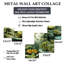 «Rainforest Jungle Plants Landscape 2 - Jungle Square», ensemble d'art mural de 5
