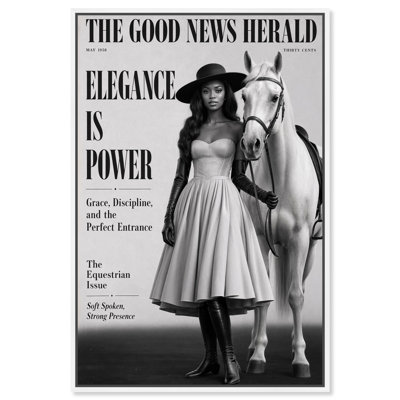 «Good News Herald II», reproduction d'art sur toile encadrée par Glam