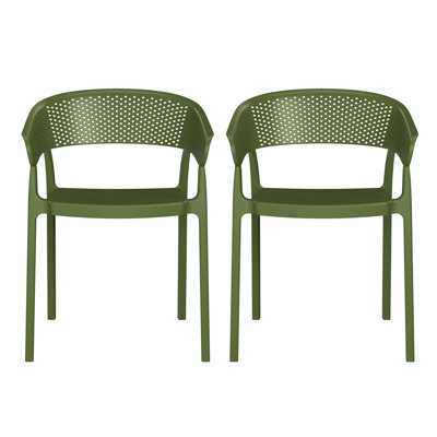 Fauteuil de salle à manger d'extérieur H 29 po Delron