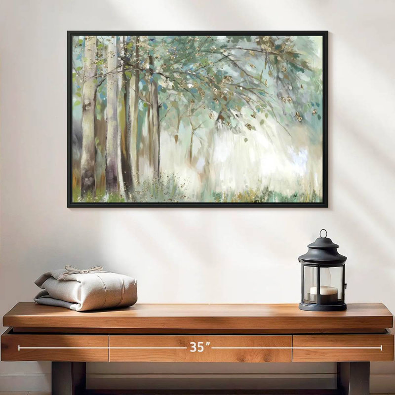 Harnek Silver Leaves, 17" H x 25" W
