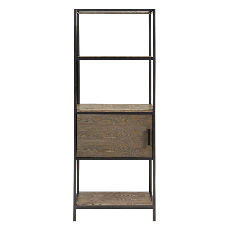 Bibliothèque à 3 tablettes avec rangement