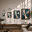 Modernist Composition Mid-Century - Framed Print-145390086-145390082