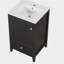 Armoire de salle de bain de 20 pouces avec lavabo, armoire de salle de bain avec porte à fermeture en douceur, tablette de rangement et tiroir-332257450