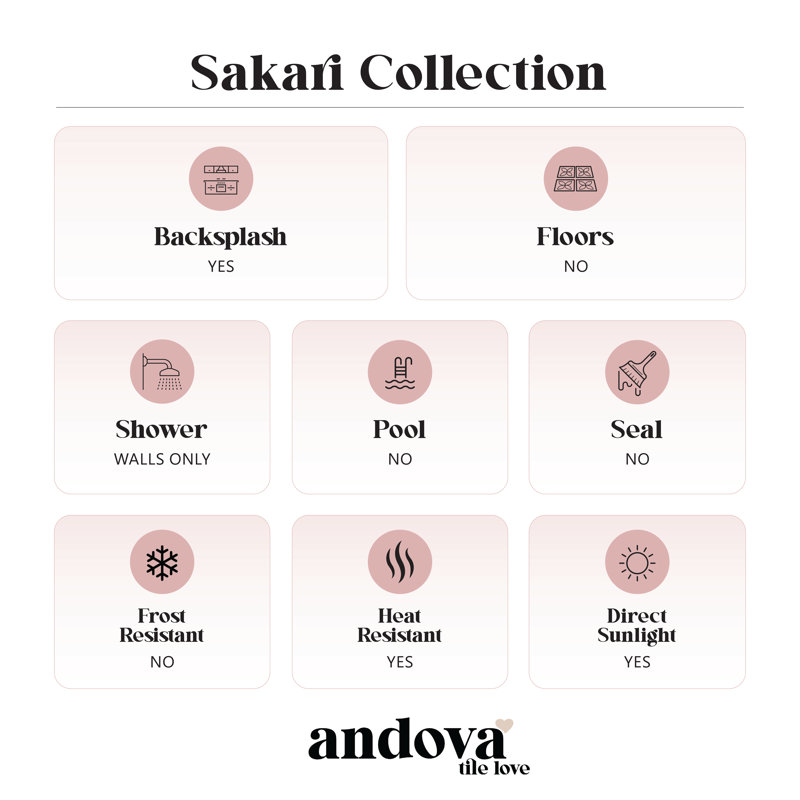 Sakari-Poelle 4 po Carreau de céramique mat, Nouka