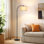 Lampe sur pied arquée 63 po Kjeld