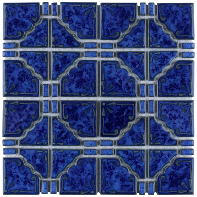 Moonbeam Random Sized Porcelain Mosaic Tile