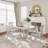 Somil Round Dining Set with Leaf,dining table set,dining room set-98420056