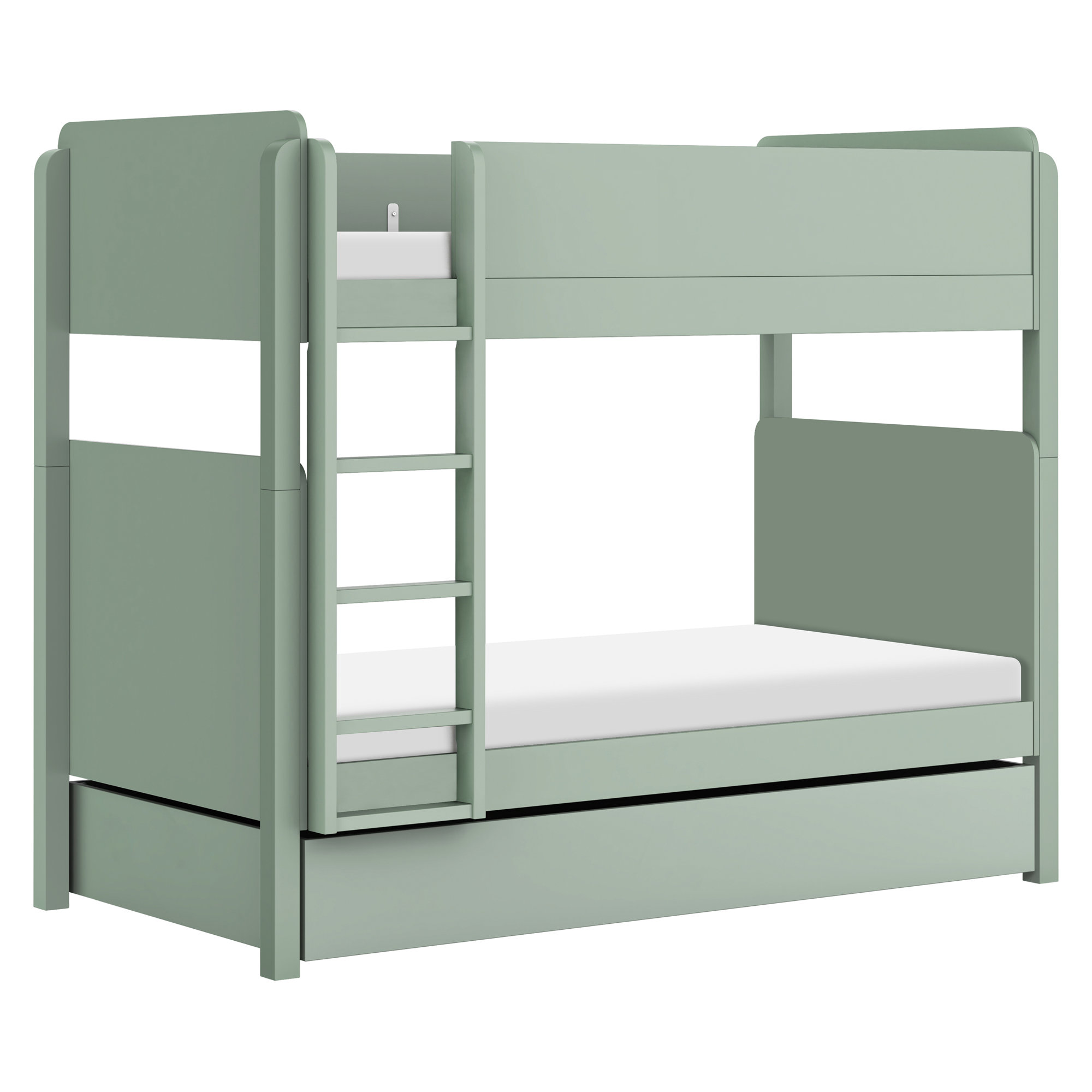 Tiptoe Universal Storage Trundle Unit, Light Sage