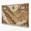 «Southwestern Cowboy Old West Map 74», art mural sur toile beige