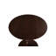 Table d'appoint ronde 23 po brun noyer, table d'appoint ronde, petite table à boissons pour les petits espaces, table de chevet moderne avec pieds en bois massif pour le salon, la chambre à coucher, les coins et le bureau (brun noyer)