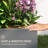 Galvanized Planter Box with Trellis, 43"x16"x70" Grey Wood Effect-765746446-759246959