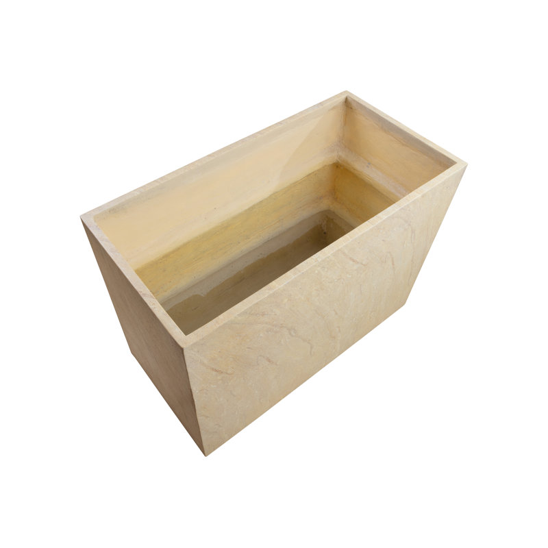 Perkey Concrete Planter, 36" H x 48" W x 24" D, Taupe