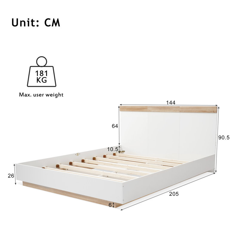 Bed, European Double (140 x 200 cm)