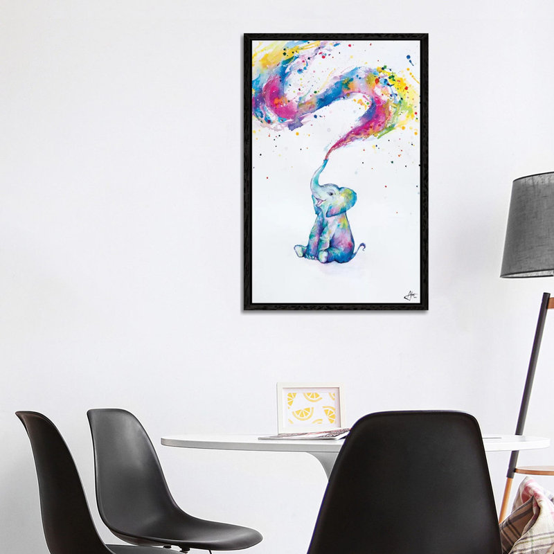 Spring by Marc Allante - Print on Canvas, 101.6 cm H x 66.04 cm W, Black Floater Framed