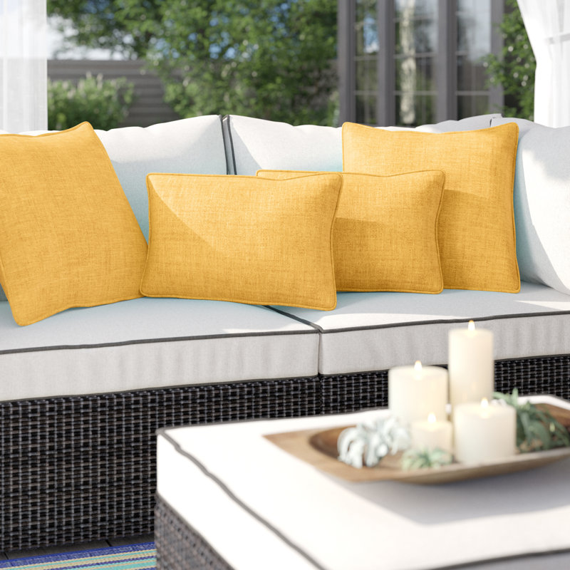 Coussin décoratif extérieur, Citron