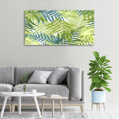 Ferns Pattern - Wrapped Canvas Print